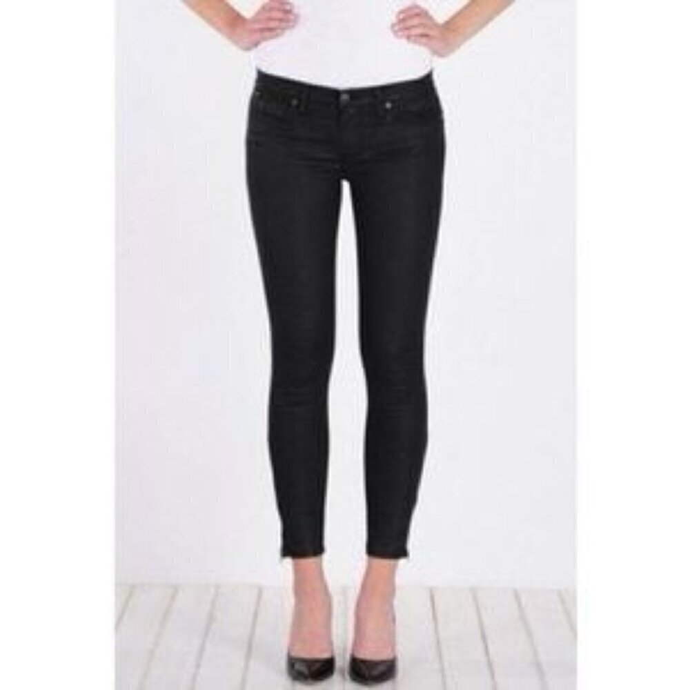 Henry & Belle signature ankle skinny black denim jeans.  Sz 27